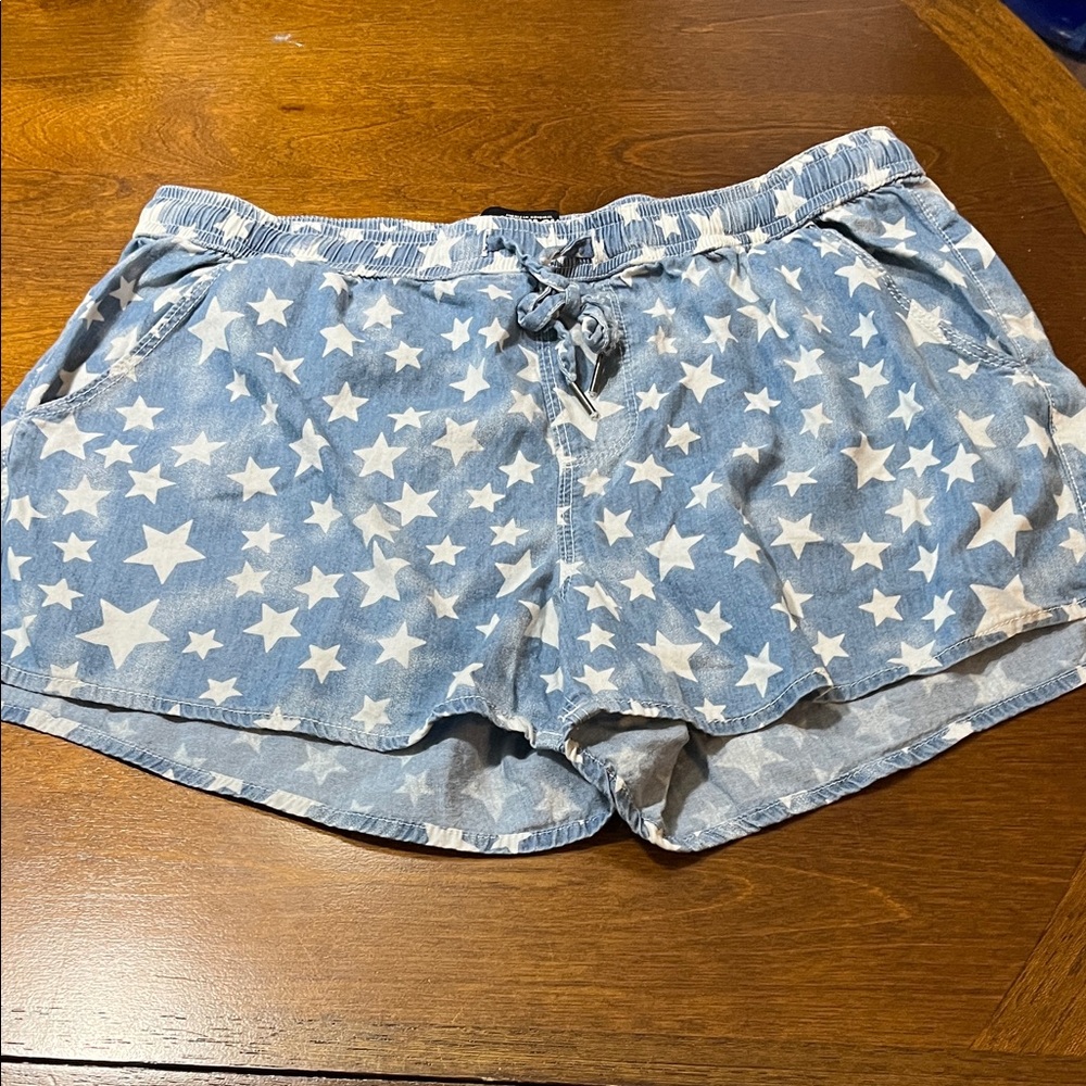 Rewash Starry Light Blue Jean Shorts